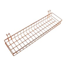 Image of Hanging Wire Basket, Multipurpose with Hooks Home Storage Organizer, Iron Wire
