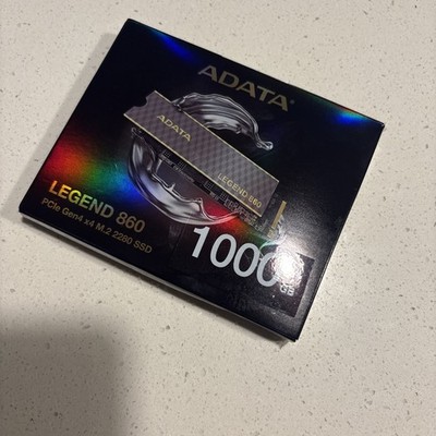 ADATA Legend 860 PCIe Gen4 x4 M.2 2280 SSD - 1TB NVMe 3D NAND Laptop/PC/PS5