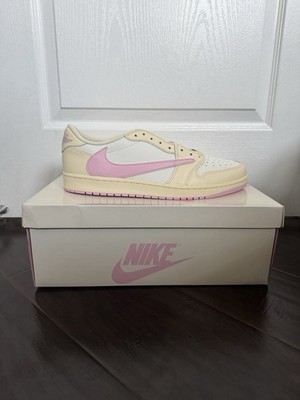 Size US 12.5 - Travis Scott Jordan 1 Low Muslin Shy Pink  CONFIRMED PRESALE 