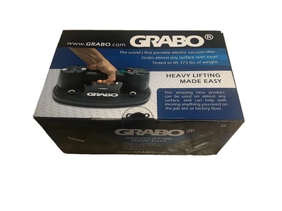 GRABO Nemo Electric Vacuum Suction Cup - w/ Adapter NEW - Sealed - Lot #K100