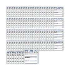 120PCS Car Oil Change Sticker, 2 x 2 Static Cling Next Service Due Oil Style B