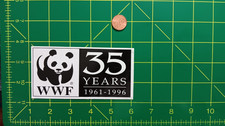 VINTAGE WWF 35 YEARS STICKER OLD STOCK ORIGINAL