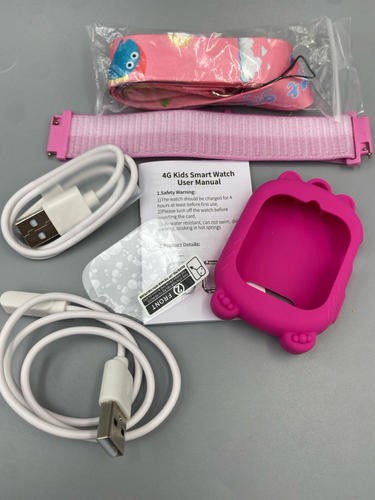 OKYUK 4G Smartwatch,  47 Exciting Games SOS Emergency Call Button  (Rose Red)