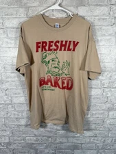 Brisco Brands Tan Freshly Baked 420 T-shirt Size XL