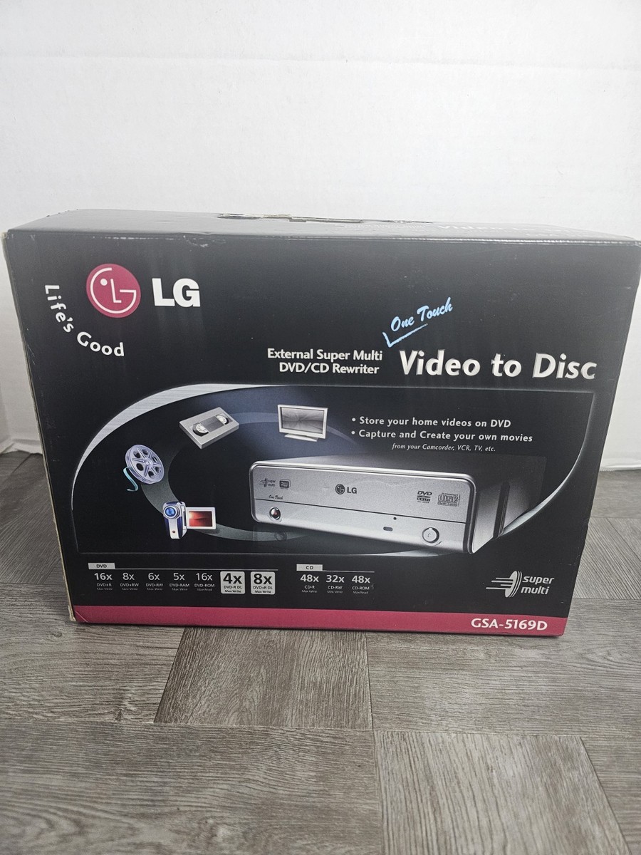 LG 16X External Super Multi DVD / CD Rewriter Lightscribe USB 2.0