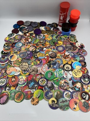 Vintage 1990s POGS Slammers Milk Caps Huge Lot 425+