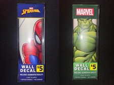 Marvel Wall Decals Spider Man And Hulk 1 Of Each Repositionable No Wall Damage