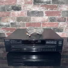VINTAGE SONY CDP-C235 - 5 Disc CD Player W/ Cables TESTED, WORKING