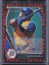 2021 Panini Prizm Draft Picks #PDP119 Ruben Ibarra Tiger Stripe Auto #/25