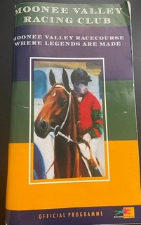 1998 MVRC Franklins Raceday Racebook PLUSHKA SIR BOOM TERSE VERSE BRIGHT SPOT