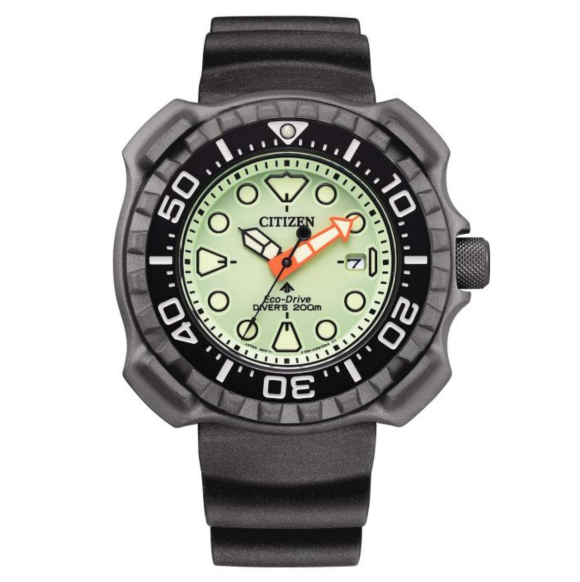 Citizen Watch Whale Shark Diver Promaster Eco-Drive Full Lume BN0227-17X