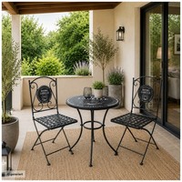 Bistro Set Celia 3 Teilig Mit Tisch Und 2 StüHlen Motiv Bistro Hti-Living