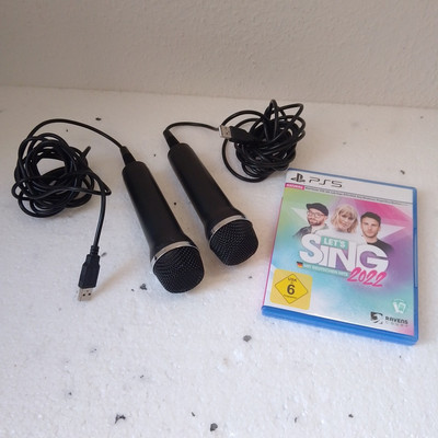 LET S SING 2022 mit Deutschen Hits (PlayStation 5, PS5, 2021) mit 2 Mikrofonen