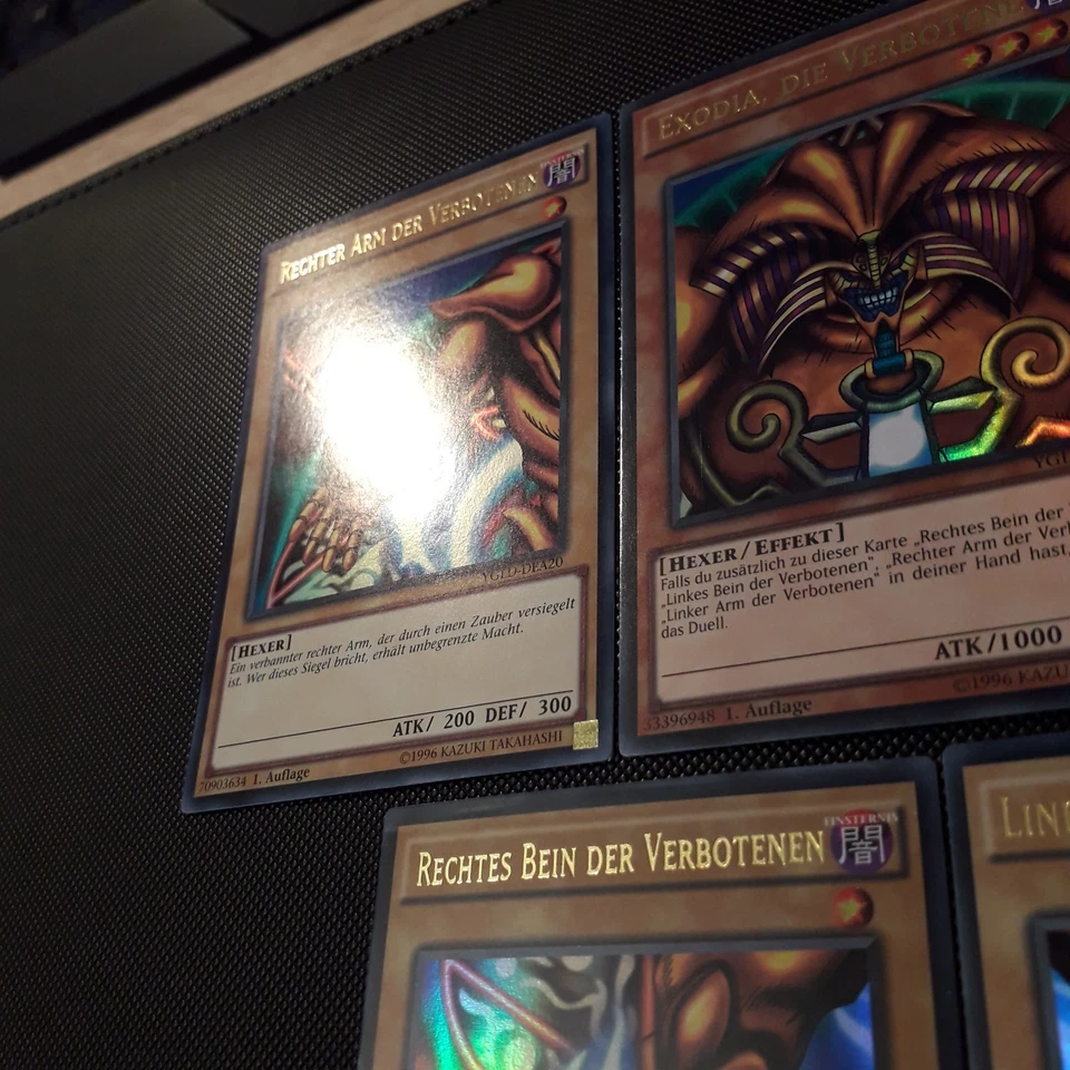Yu-Gi-Oh! Exodia, die Verbotene, YGLD-DEA17-21, UR, 1. Auflage, 4x NM, 1x PL - Bild 2 von 4