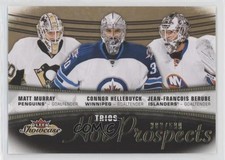 2015 Fleer Showcase Hot Prospects Trios /599 Matt Murray Connor Hellebuyck 1o3