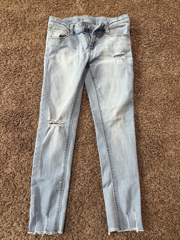 Girls Jeans Members Mark Size 7/8 Skinny Fit Used