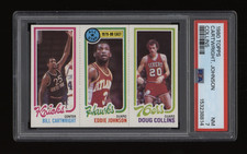 1980-81 Bill Cartwright Eddie Johnson Collins PSA 7 Topps Basketball All-Star