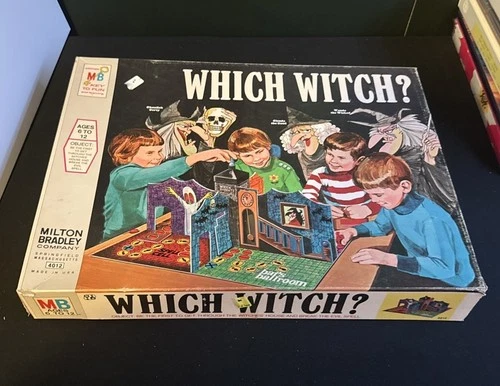 Vintage 1970 Milton Bradley Which Witch? Board Game Mostly Complete
