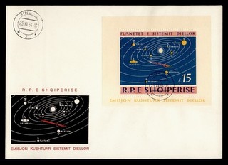 DR WHO 1964 ALBANIA FDC SPACE S/S R81239