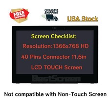 For HP Chromebook X360 11 G3 EE LCD Screen 11.6" HD 40 pins TOUCH LED Display