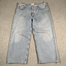 Agolde Jeans Womens 33 Light Wash Low Slung Baggy Organic Cotton Denim