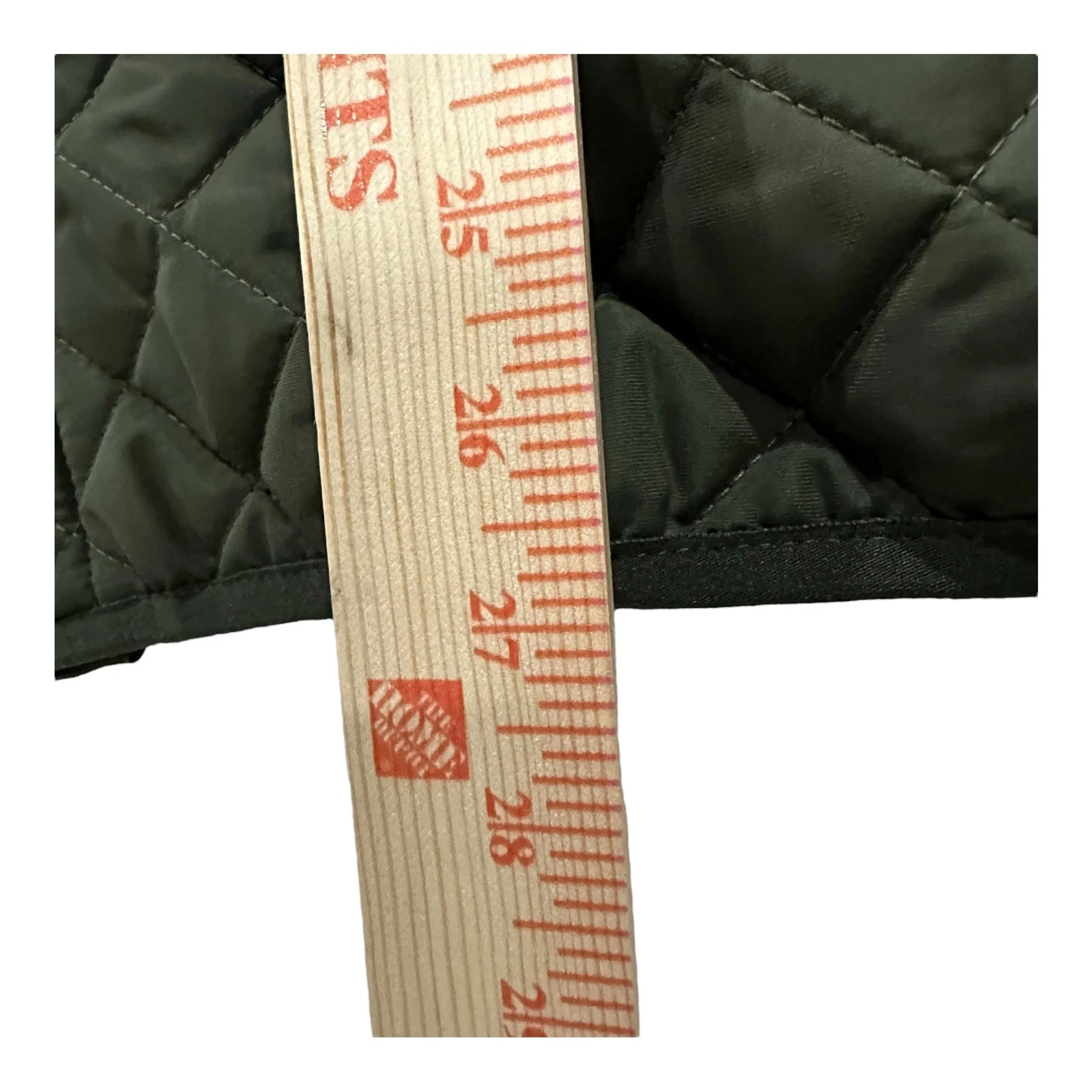 King Ranch Mens Quilted Vest Olive Green Brown Large Diamond Full Zip western image 5