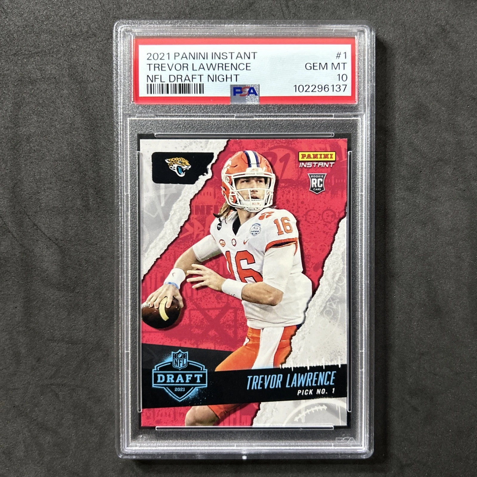 Trevor Lawrence Panini Instant NFL Draft Night #1 Base