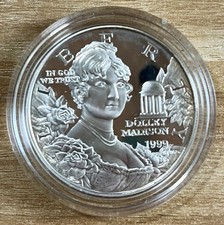 1999-P Dolley Madison Commemorative Proof Coin 90% Silver Dollar 🇺🇸🪙🔥