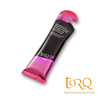 Torq Energy Gel Forest Fruits 45g Kohlenhydrat Elektrolyte Laufrad TT 5er Pack