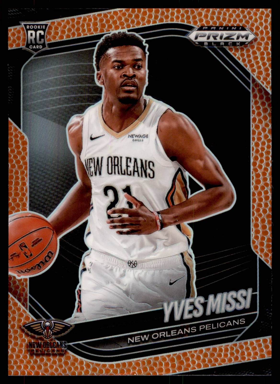 2024 Panini Prizm Black Yves Missi #3 Basketball Prizms /225