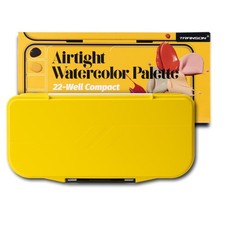 Watercolor Palette Folding with Lid 18wells 2 Mixing Areas and 1 Large Mixing...