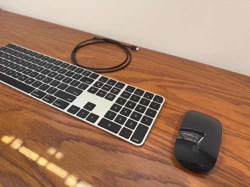 Apple Wireless Keyboard A2520 with Magic Mouse A1657 - Black (lightning)