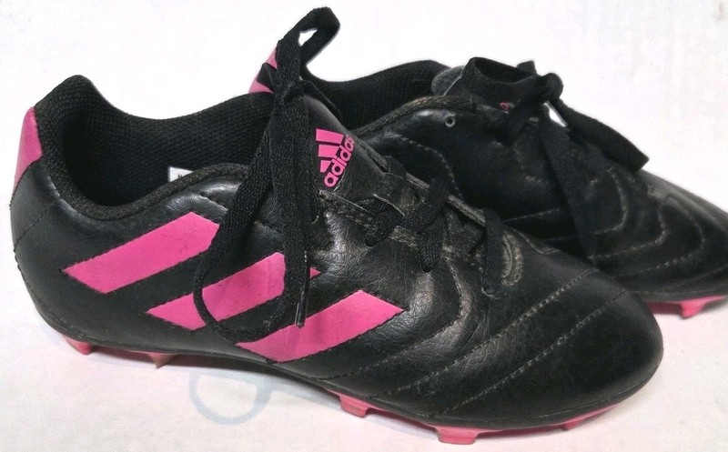 Adidas Soccer Cleats Black With Pink Size 1.0 