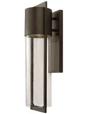 Hinkley 1324KZ Shelter Medium Wall Mount Outdoor Lantern in Buckeye Bronze 20.5"