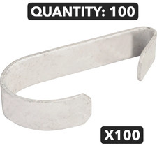 NOS 100-pack lot Midwest 1-3/8 Steel Galvaniz...