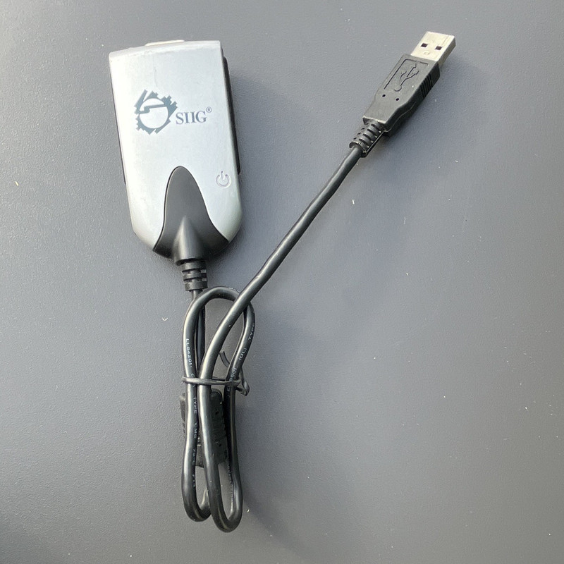 SIIG USB-A Male to VGA/SVGA D-Sub Female Adapter/Converter Portable Gray