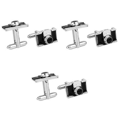  3 PCS Hemden Manschettenknöpfe Anzug Accessoires Herren Für Männer