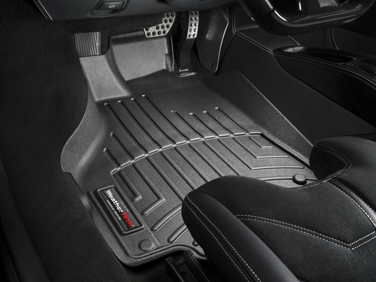 WeatherTech FloorLiner for 2010-2015 Ferrari 458 Italia - 1st Row, Black