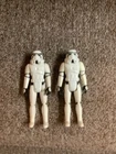 Vintage Kenner Stormtrooper lot of 2 nice no weapons 1977 loose army builder lot