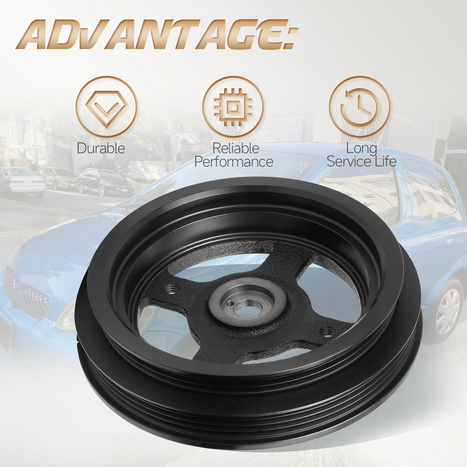 Engine Harmonic Balancer for Scion xA xB 2004-2006 L4 1.5L Toyota Echo 2000-2005 Foto 4 de 4
