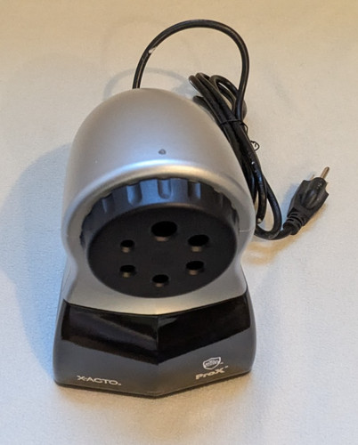 X-ACTO PRO-X Model 1612 Electric Pencil Sharpener - Silver/Black