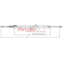 Metzger 10.7506 Seilzug Feststellbremse FüR VW Audi Skoda Seat Golf Bora A3 1J1