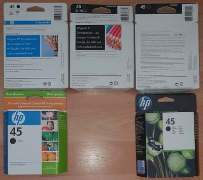 1x Original Druckerpatrone HP 45 Schwarz/Black MHD abgelaufen in OVP