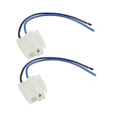 2 Pack Electric Cooling Fan 2-Terminal Pigtail Harness Connectors 18AWG 3.93"