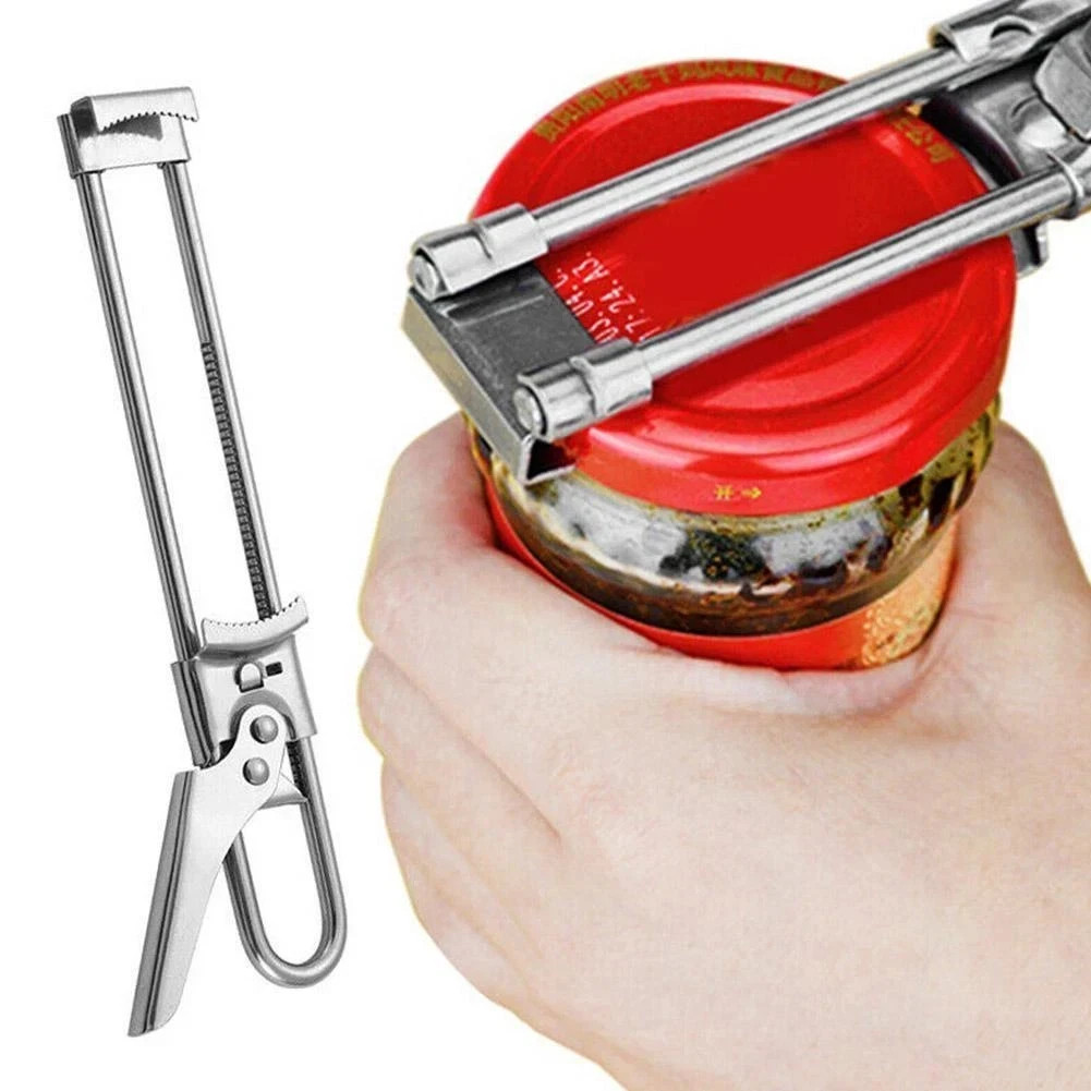 Deckelöffner Sicherheits Dosenöffner Edelstahl Verstellbare Glasöffner