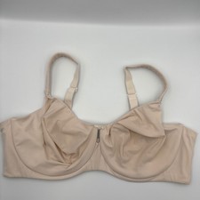 Cacique Nude Unlined Underwire Bra Padded Straps 44DD BE11040546