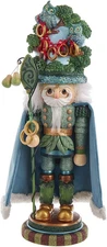 HA0572 Hollywood Five Golden Rings Nutcracker, Multi-Colored, 17.5In