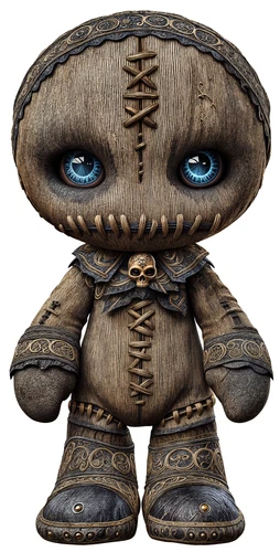 Voodoo Doll Black Magic Rituals Self Adhesive Sticker