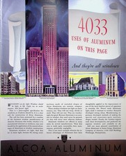 Original 1937 Vintage print AD: Alcoa Aluminum #Collective Series