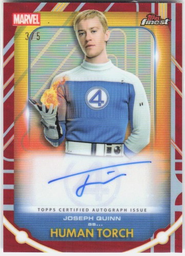 Joseph Quinn #FA-JQ Marvel 2026 Topps Finest Fantastic Four Autograph card